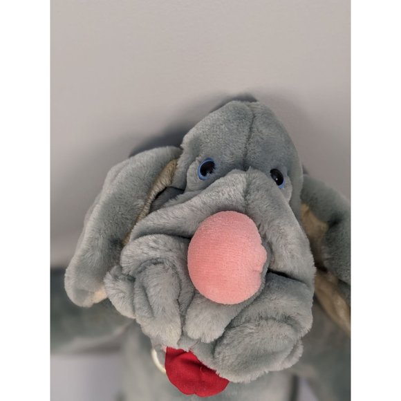 WRINKLES the DOG Vintage 80s Dog Puppets Lot of Two 15" WORKS - Picture 3 of 16